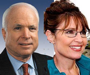 offical palm reader photo of Sarah Palin and John McCain